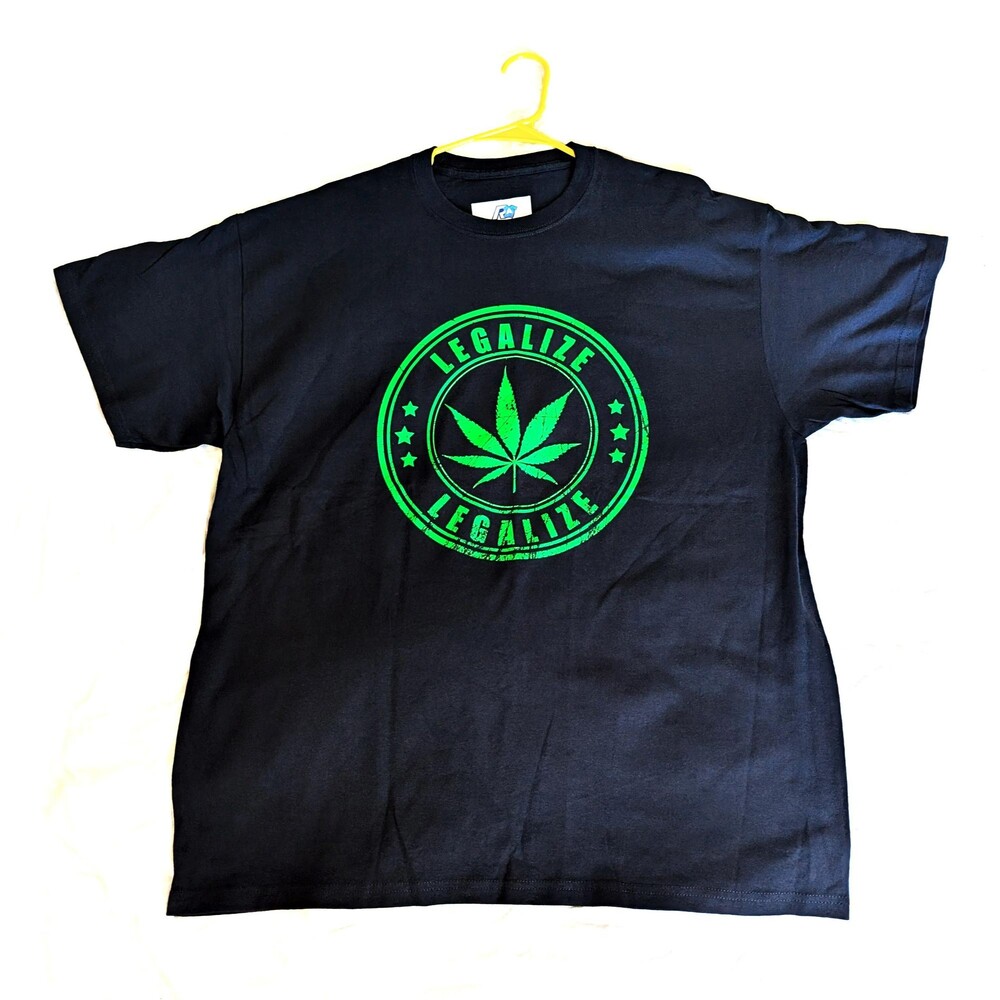 Legalize Marijuana Insignia Weed 420 Tee Unisex Adult XL T-shirt
